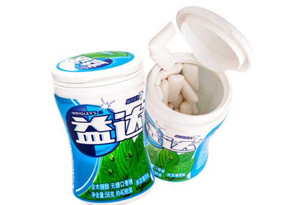 益达冰凉薄荷味瓶装56g