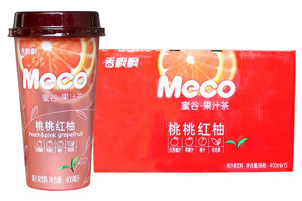 香飘飘蜜谷果汁茶桃桃红柚味400ml