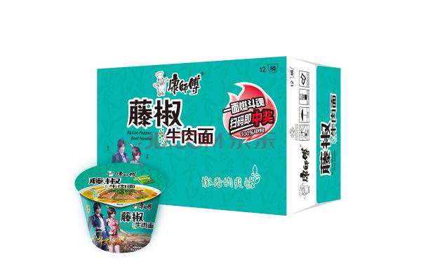 康师傅*藤椒牛肉面桶装106克