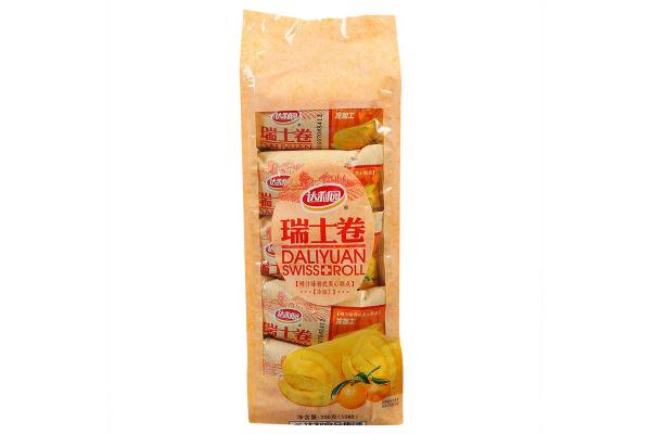 达利园*瑞士卷160g*8枚（橙汁味）*新老包装随机