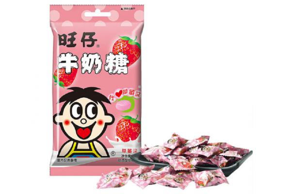 旺旺*牛奶糖15g*草莓味
