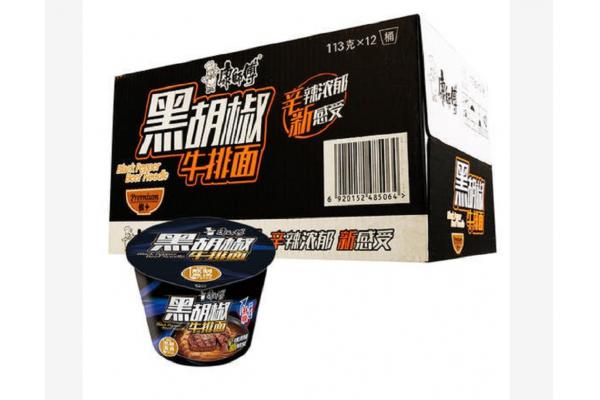 康师傅*黑胡椒牛排桶面108克