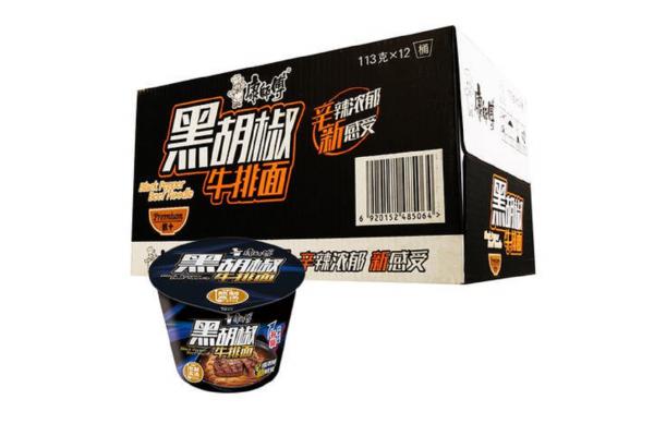康师傅*黑胡椒牛排桶面108克