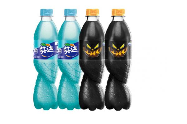 芬达蓝色茉莉花水蜜桃500毫升