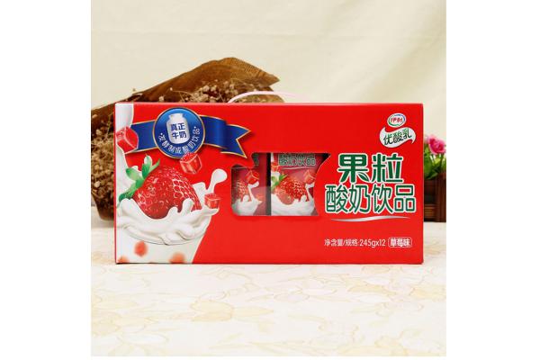 伊利果粒245ml（草莓味）
