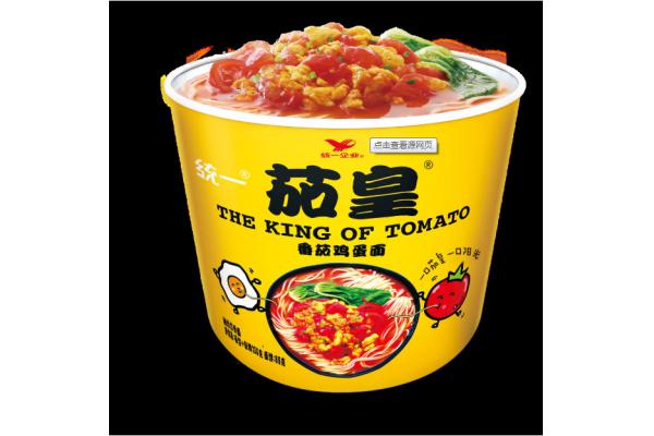 统一茄皇番茄鸡蛋桶面121g