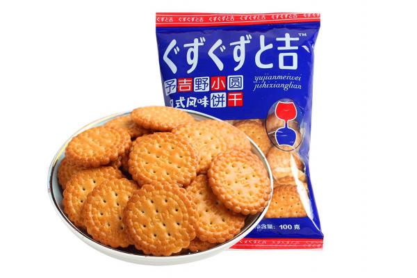 江顺日式小圆饼100克