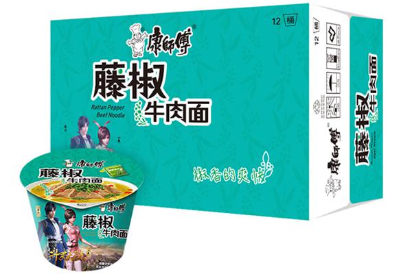 康师傅*藤椒牛肉面桶装106克