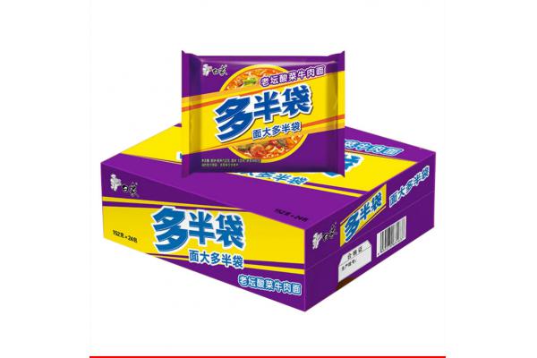 白象多半袋老坛酸菜牛肉面151g