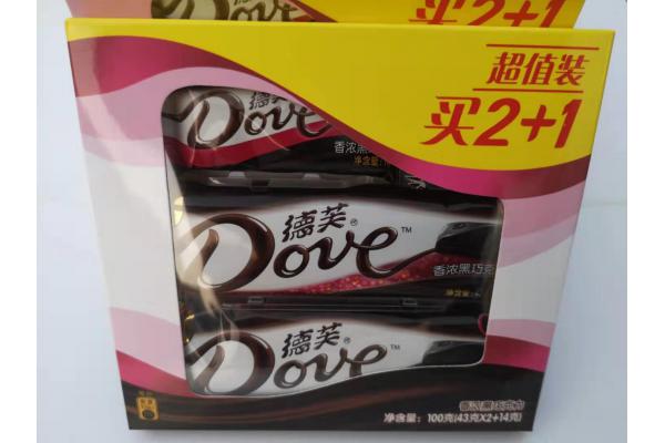 德芙丝滑牛奶巧克力12个*43克