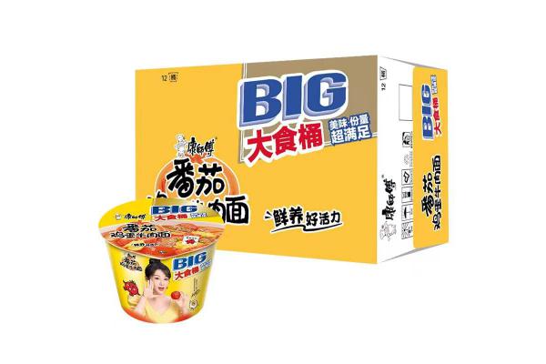 康师傅大食桶番茄鸡蛋桶面115克