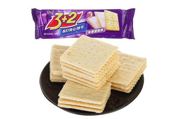 康师傅3+2饼干125g*（果香蓝莓味）