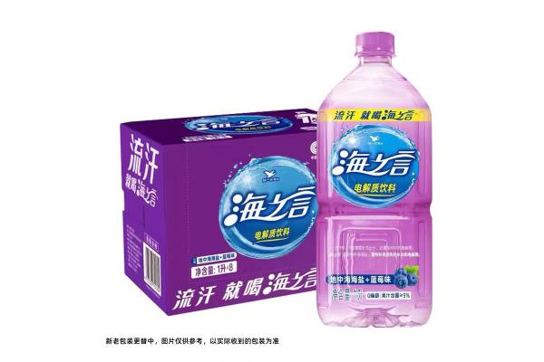 统一海之言地中海海盐+蓝莓味1升