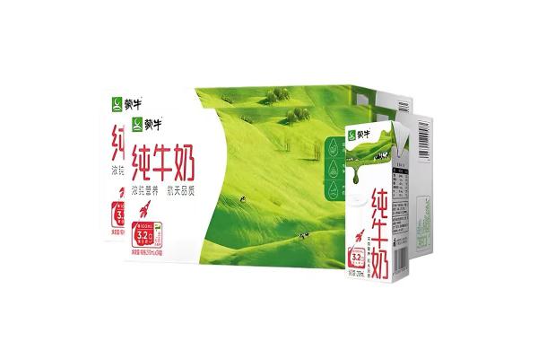 （200ml）蒙牛纯牛奶盒装*24盒