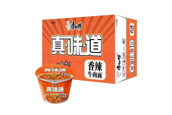 （桶装）康师傅*真味道香辣牛肉桶105克