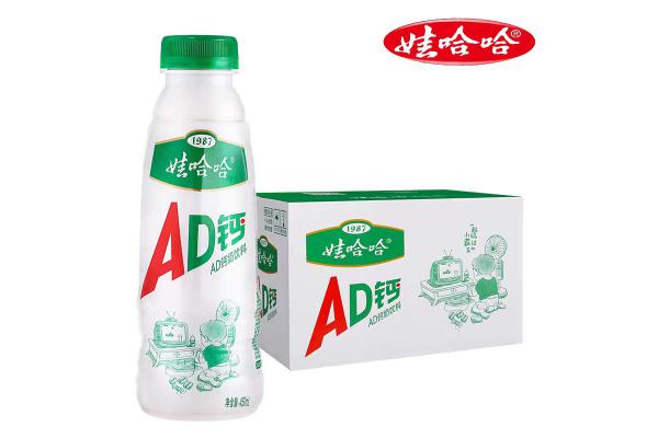 12瓶*娃哈哈AD钙450ml