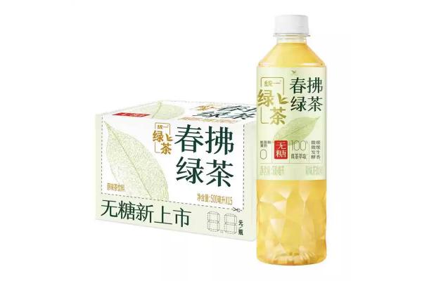 统一春拂绿茶500ml（无糖）