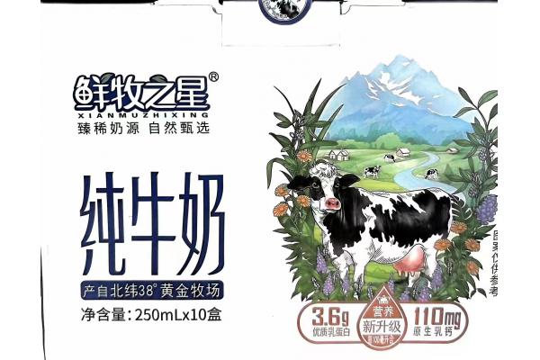 鲜牧之星纯牛奶250ml