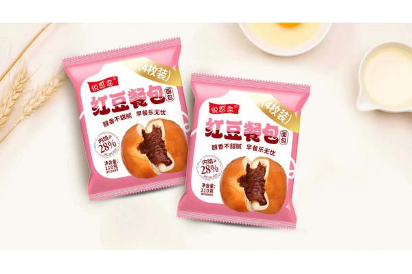 悦思恋红豆餐包面包110g
