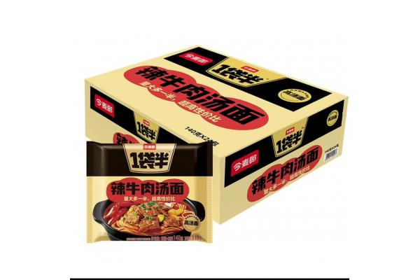 今麦郎*1袋半辣牛肉汤面140g