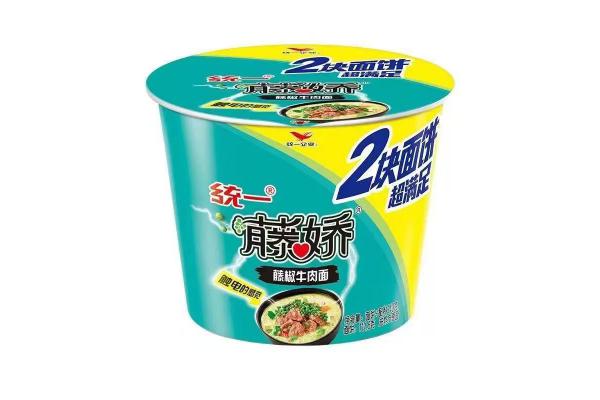 2块面*统一*藤椒牛肉面140克（桶)
