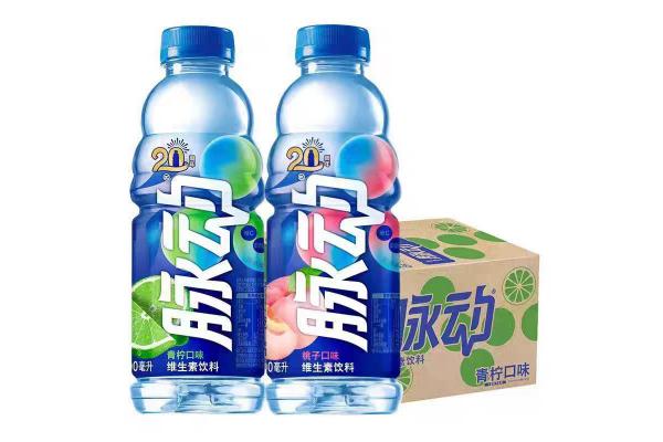 600ml脉动（青柠、桃子）混合装