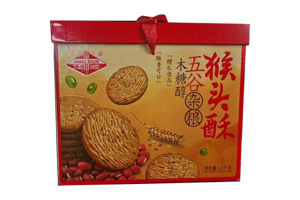 江顺*木糖醇五谷杂粮 猴头酥饼干1.5kg